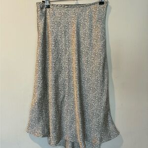 Sienna Sky Cream and Black print A-Line Skirt